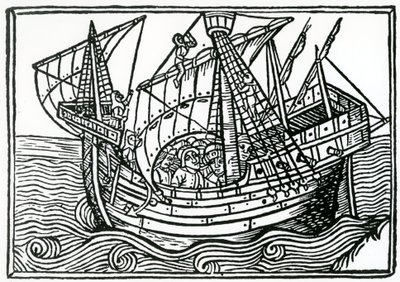 Ein spanisches Schiff, 1496 von Christopher Columbus